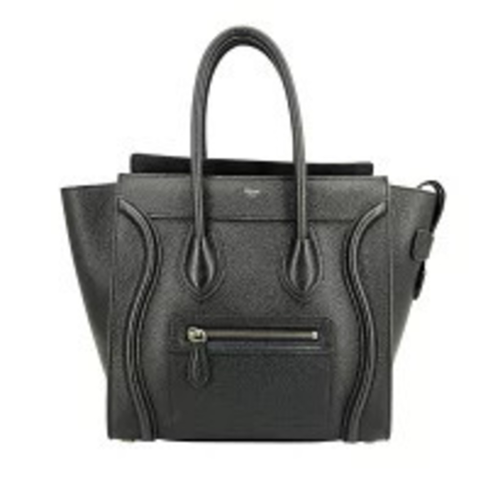 Celine Luggage Shopper Handbag Drummed Calfskin